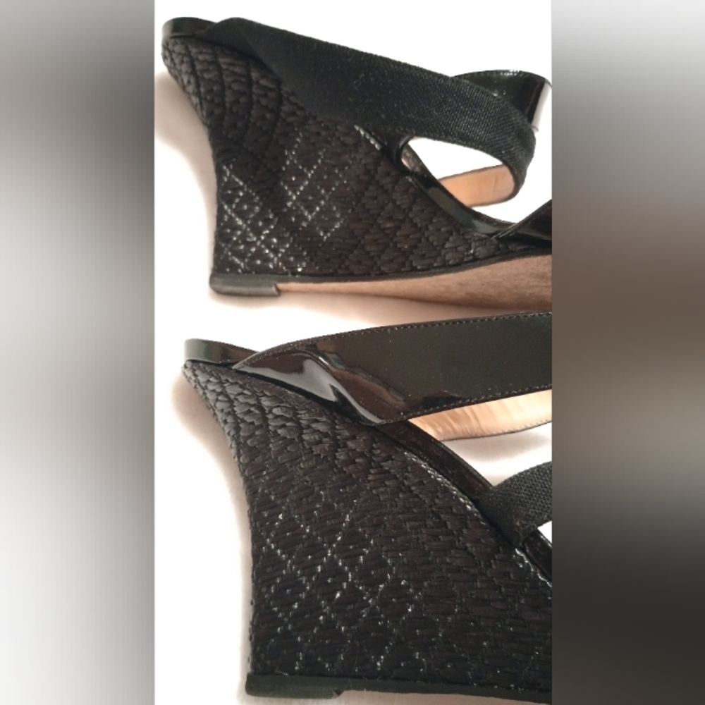 SALE Manolo Blahnik Black Sandals - Picture 9 of 14